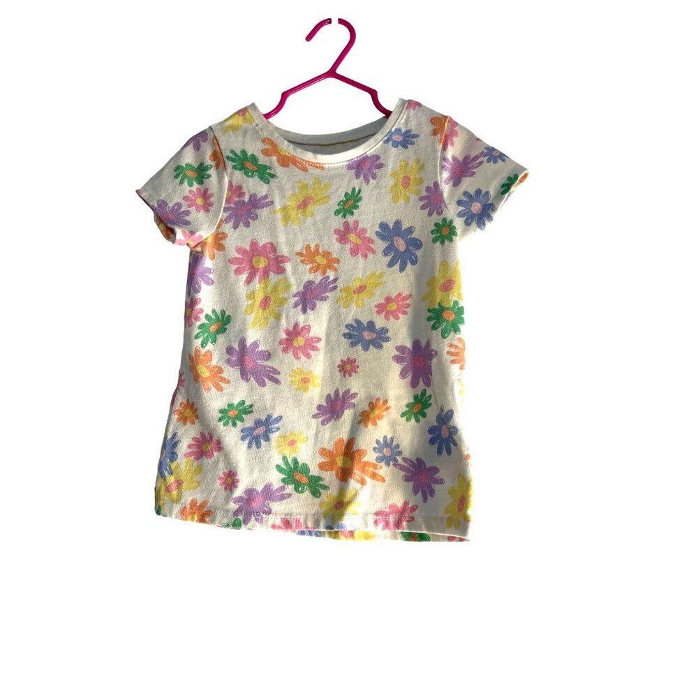 Garanimals Toddler Girls Floral Tee Multicolored Size 4T